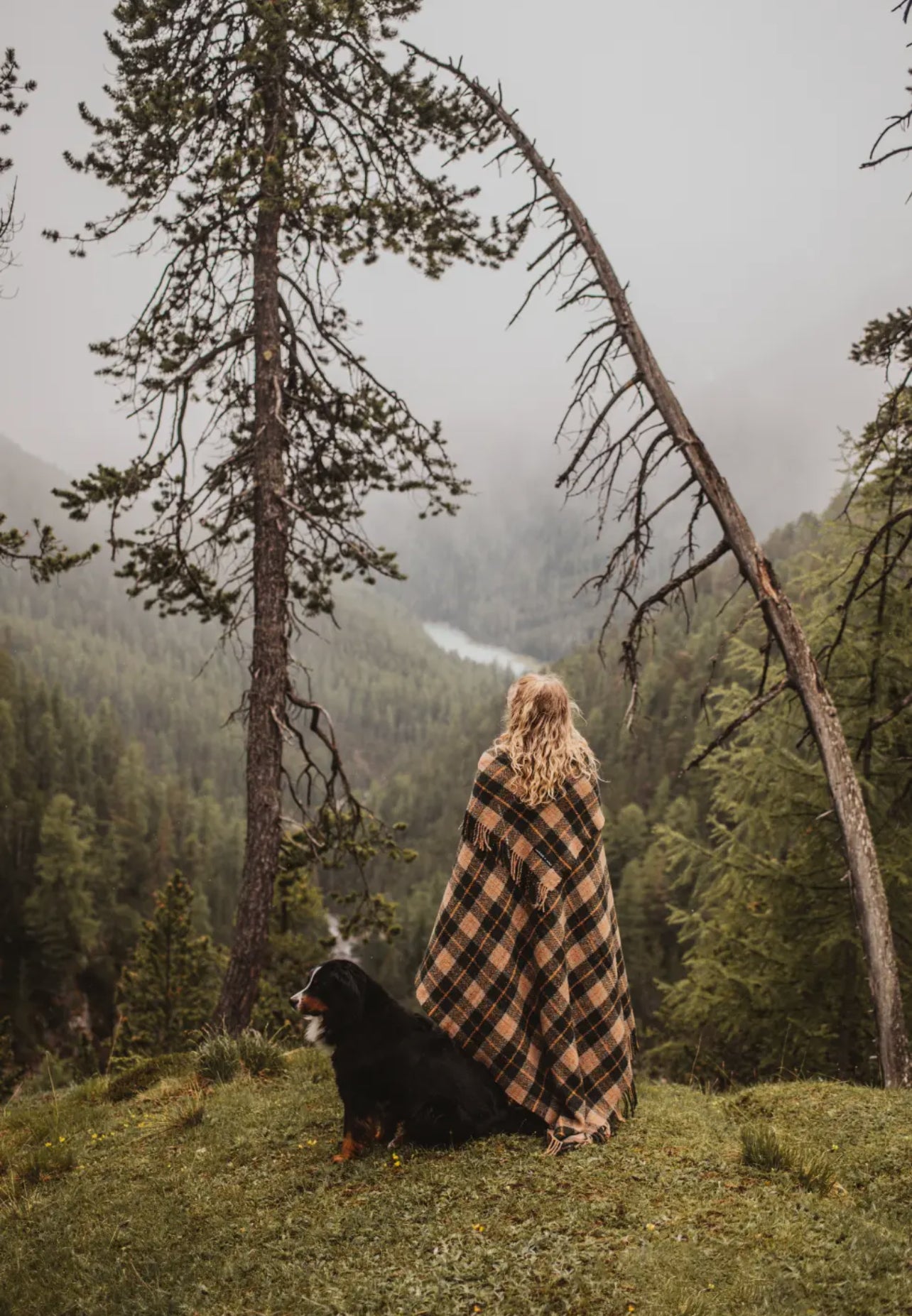 Vintage top Wilderness / Hunter Themed Blanket