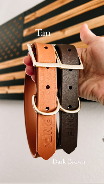 1 Inch Brown Shades Adventure Proof Collar