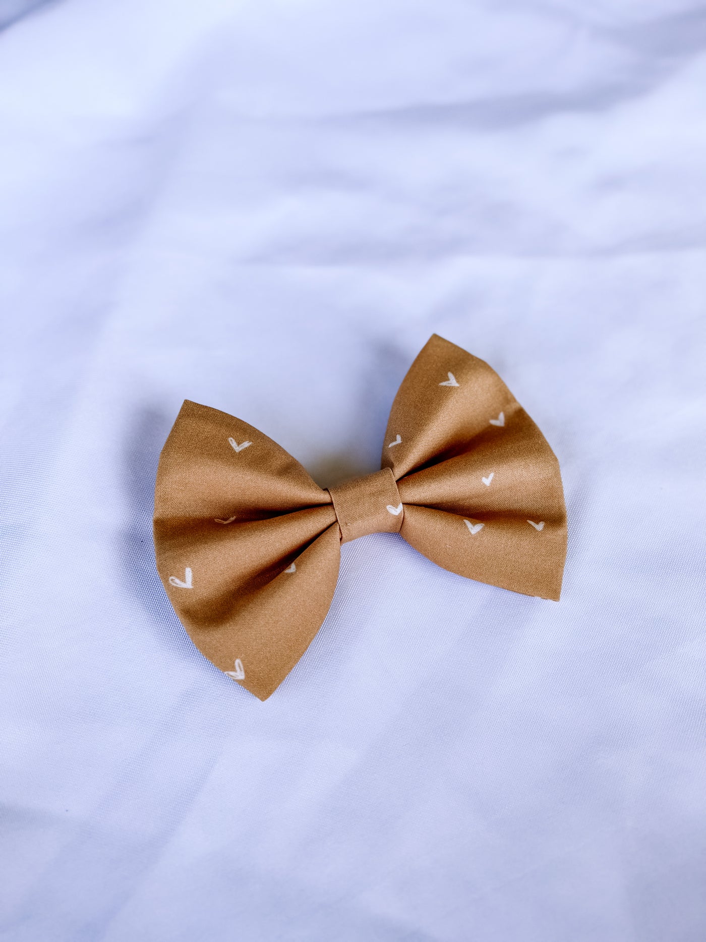 Hearts on Mustard Bowtie + Bow
