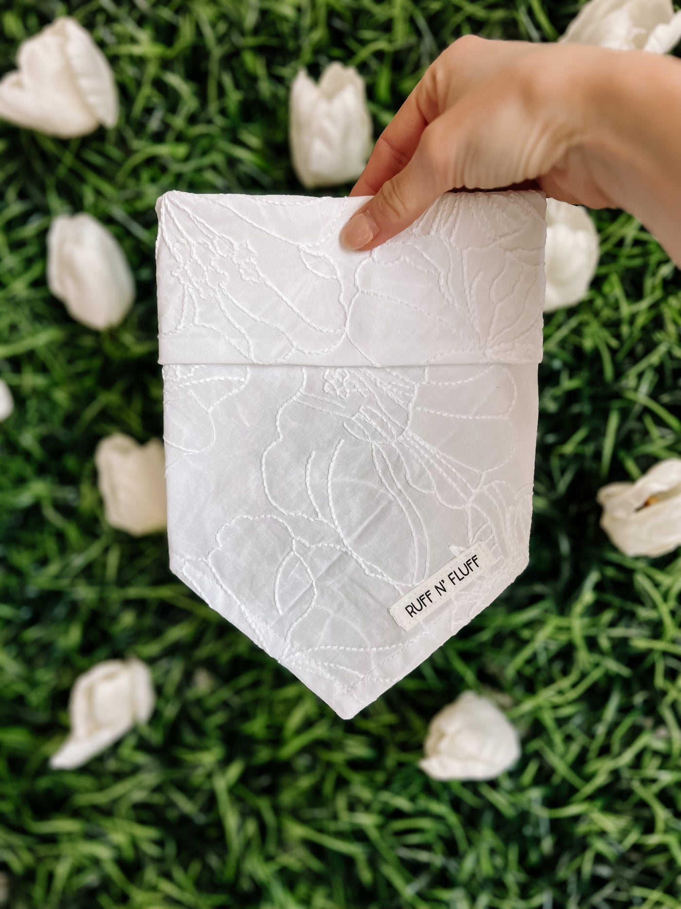 Floral Linen Bandana