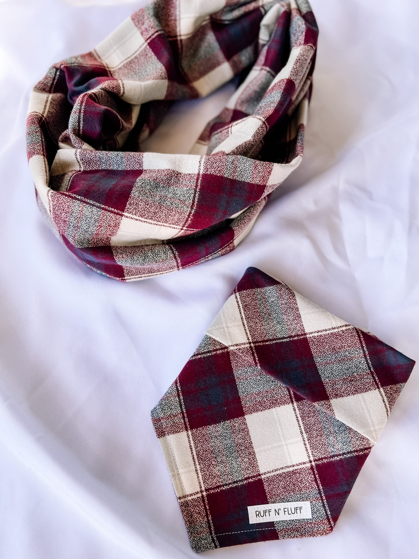 Merlot Flannel Bandana