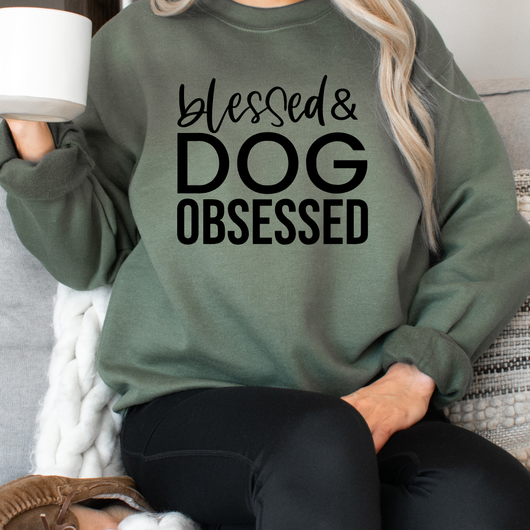 Blessed and Dog Obsessed Crewneck